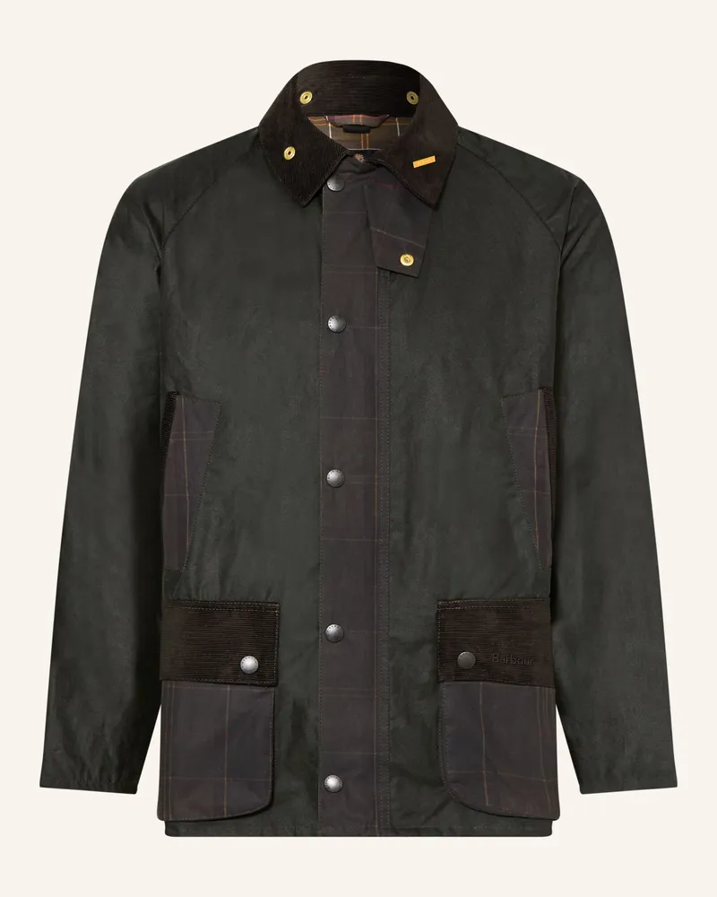 Barbour Fieldjacket Patch Bedale gruen Khaki