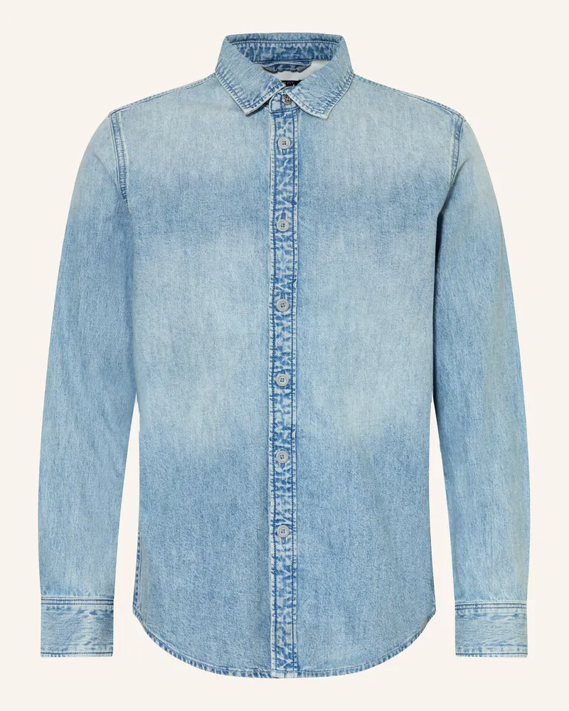 G-STAR RAW Hemd Regular Fit blau Hellblau