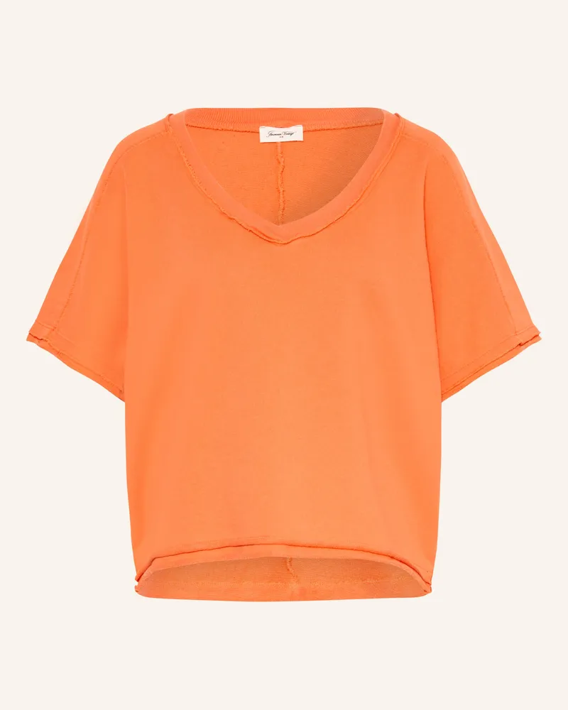 American Vintage T-Shirt Vibtown orange Orange