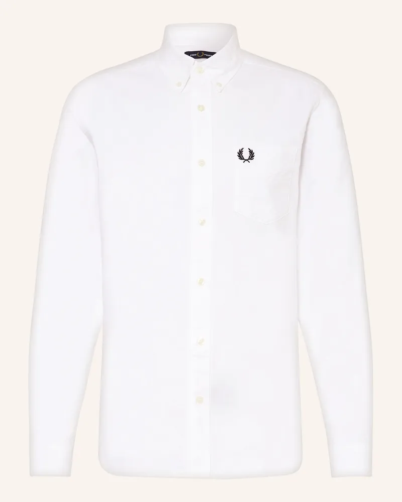Fred Perry Hemd Regular Fit Weiss