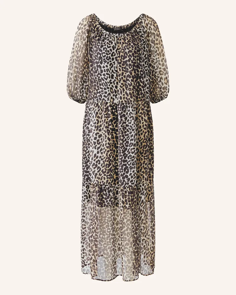 Oui  Kleid mit 3/4-Arm Hellbraun