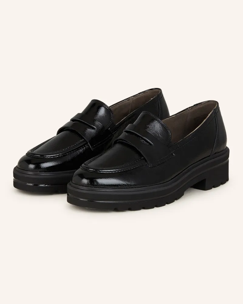 paul green Penny-Loafer schwarz Schwarz