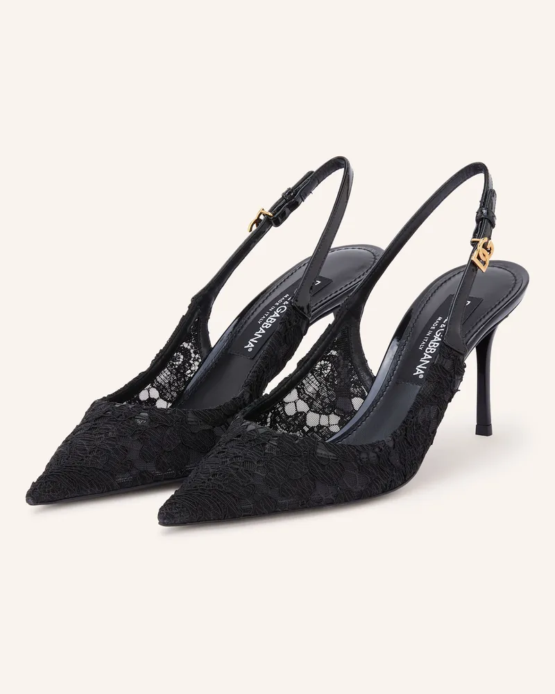 Dolce & Gabbana Slingpumps schwarz Schwarz