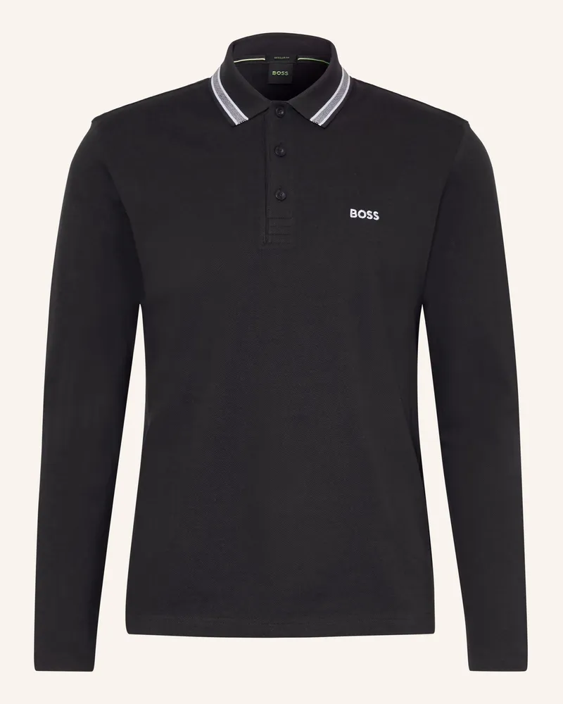 HUGO BOSS Piqué-Poloshirt Plisy Regular Fit blau Dunkelblau