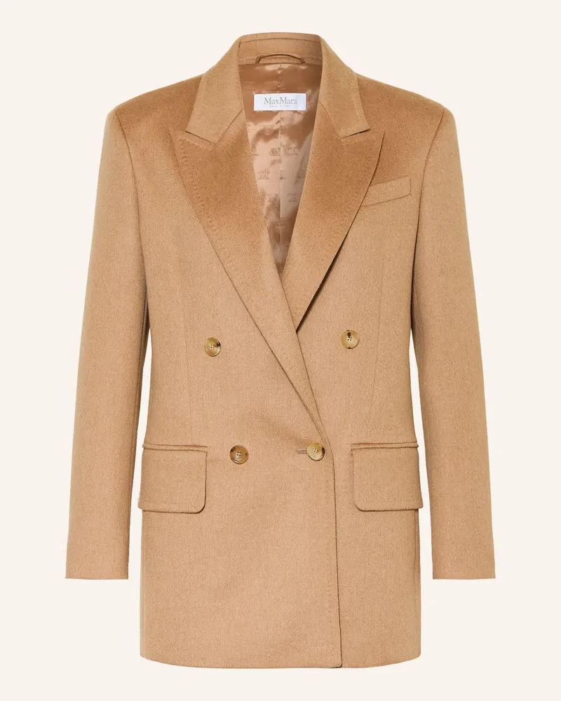 Max Mara Blazer Olimpia Aus Kamelhaar braun Camel