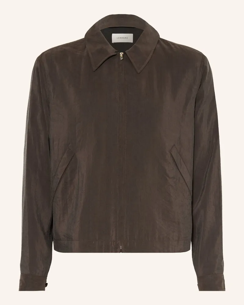 Christophe Lemaire Blouson Mit Seide braun Dunkelbraun