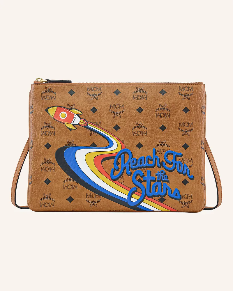 MCM Pouch AREN Cognac