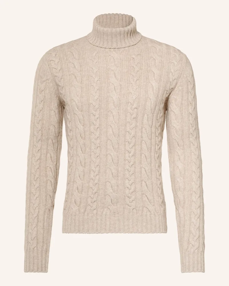 Fedeli Rollkragenpullover Mit Cashmere beige Beige