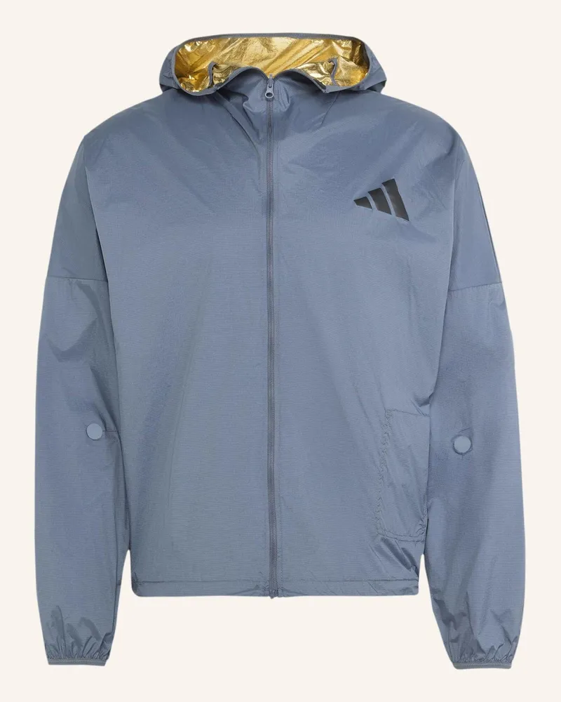 adidas Adizero Blaze Running-Jacke schwarz Grau
