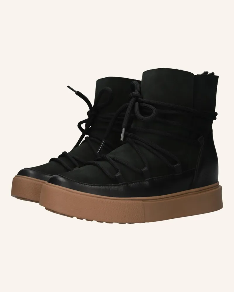Blackstone Schnürboots schwarz Schwarz