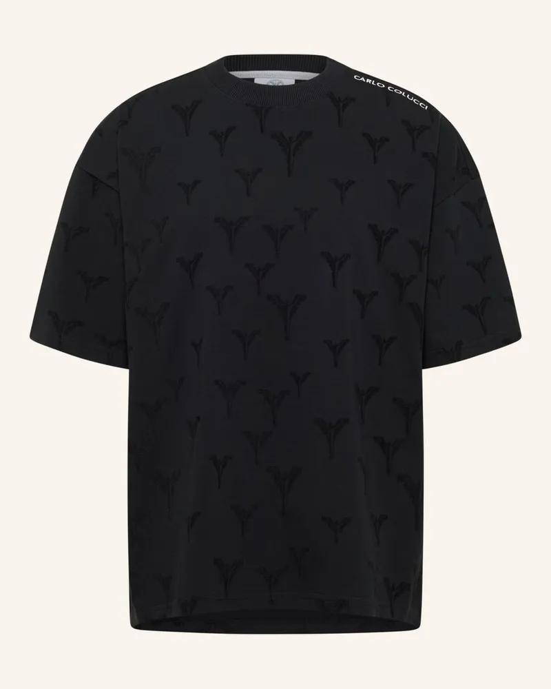 Carlo Colucci Logo T-Shirt - Clean Capsule Fasan schwarz Schwarz