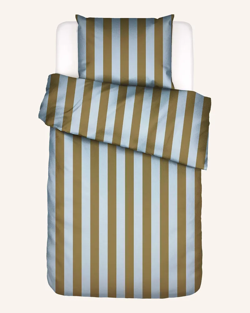 Essenza Bettwäsche Minte Stripe gruen Oliv