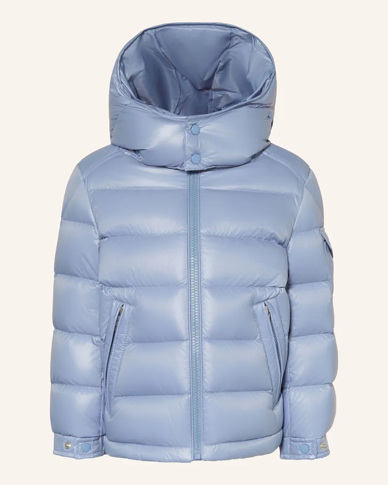 Moncler Daunenjacke New Maya Mit Abnehmbarer Kapuze blau Hellblau