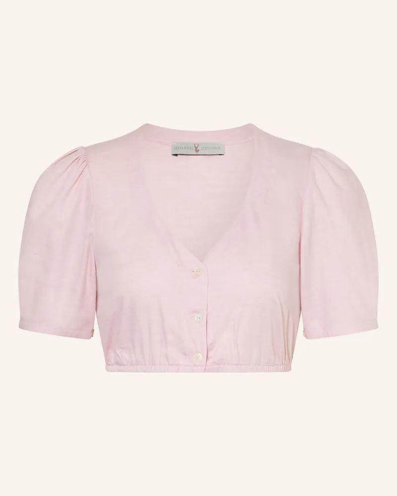 Johann & Johanna Dirndlbluse rosa Hellrosa
