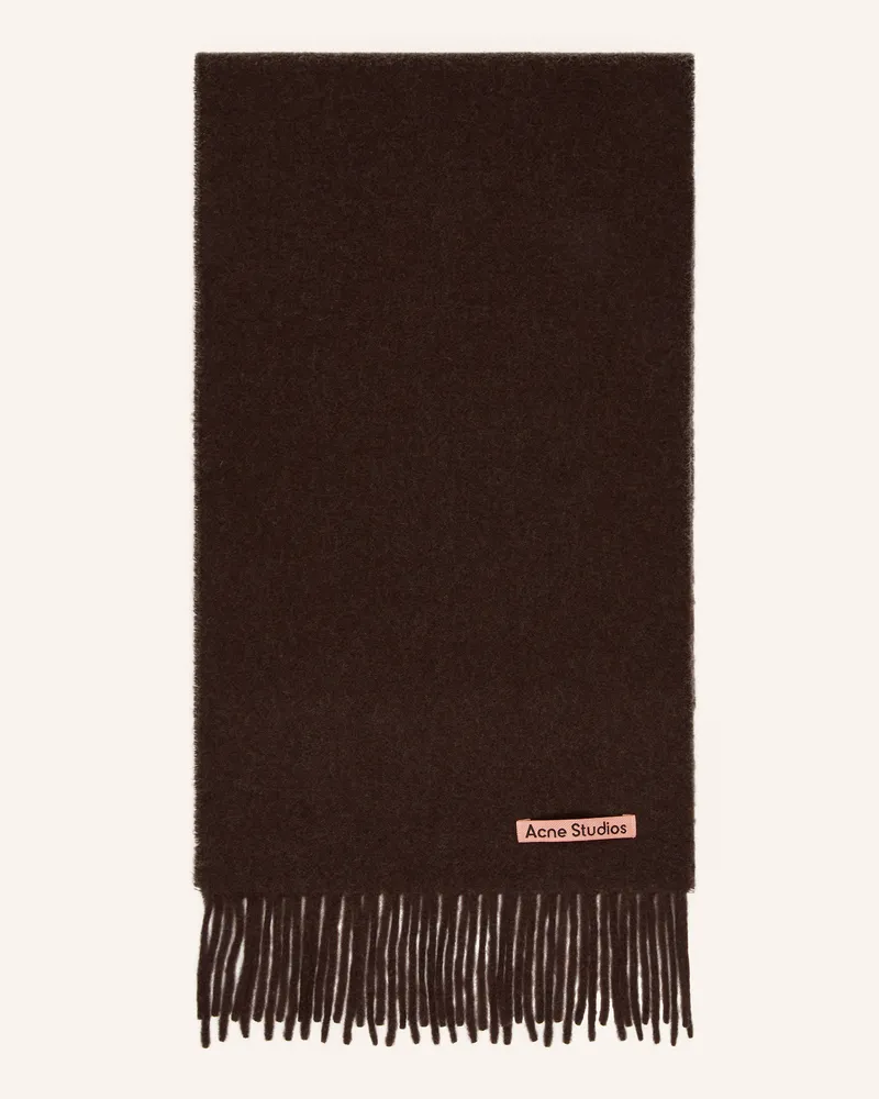 Acne Studios Schal Dunkelbraun