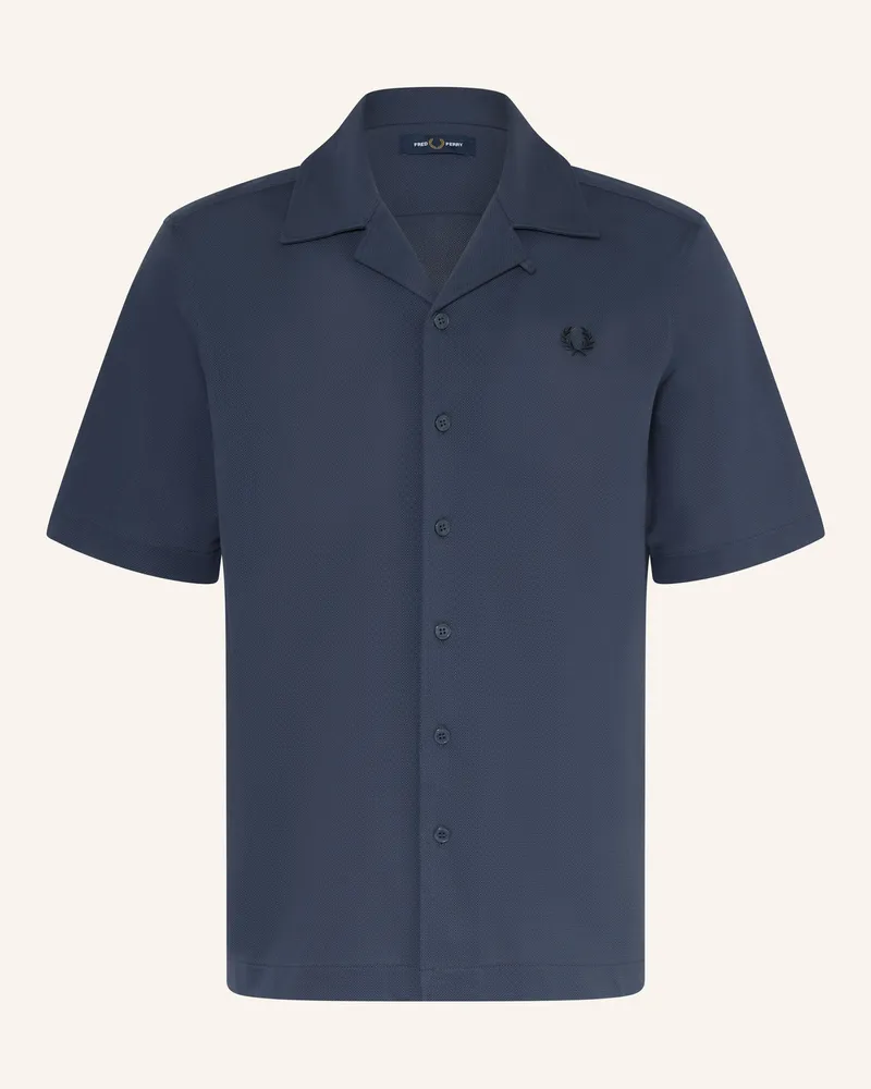 Fred Perry Resorthemd Comfort Fit Dunkelblau