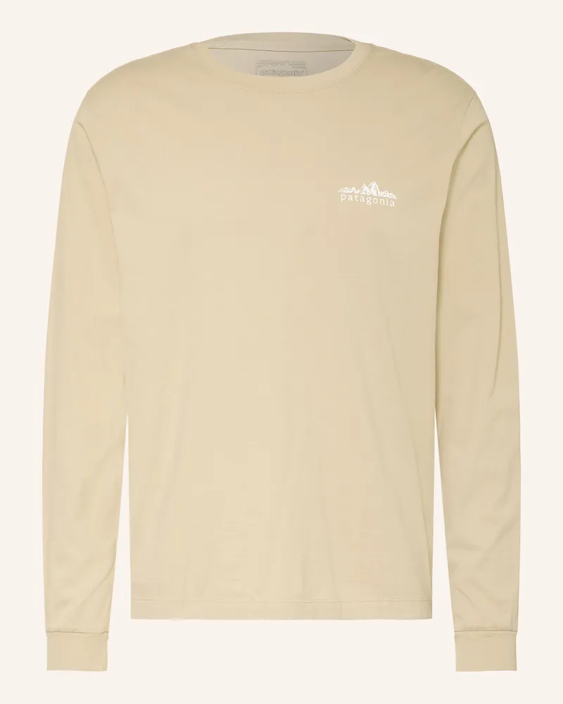 Patagonia Longsleeve Fitz Roy Foothills gruen Hellgrün