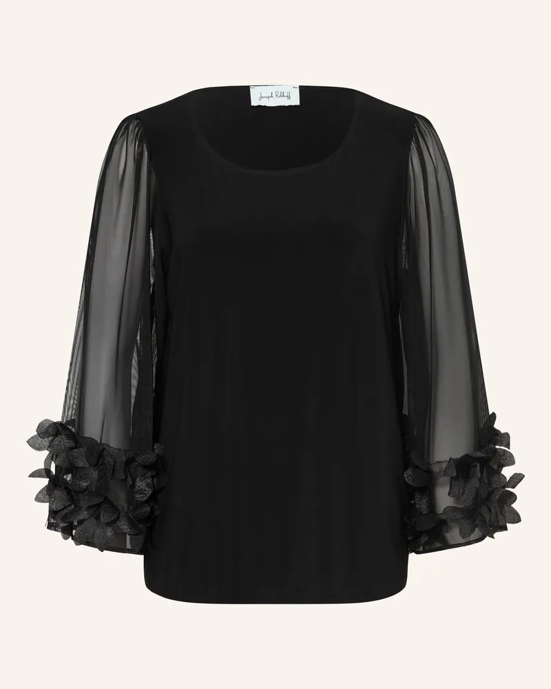 Joseph Ribkoff Blusenshirt Im Materialmix schwarz Schwarz