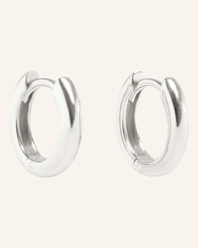 POMPIDOU Creolen LILLIAN MICRO by GLAMBOU Silber