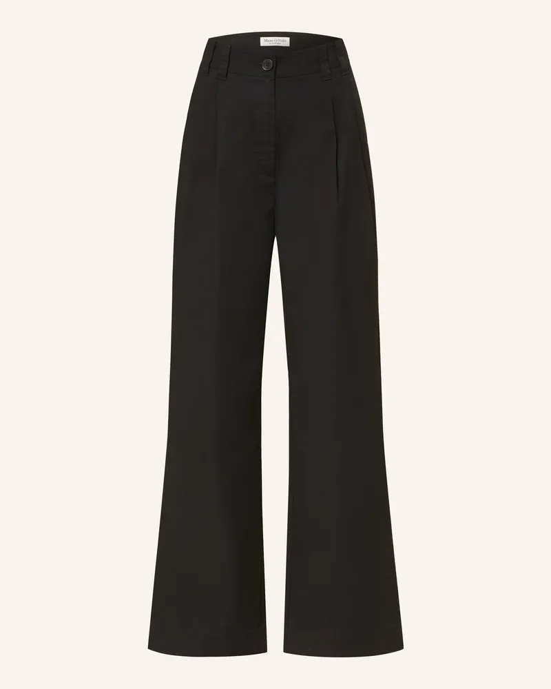 Marc O'Polo Marlenehose schwarz Schwarz