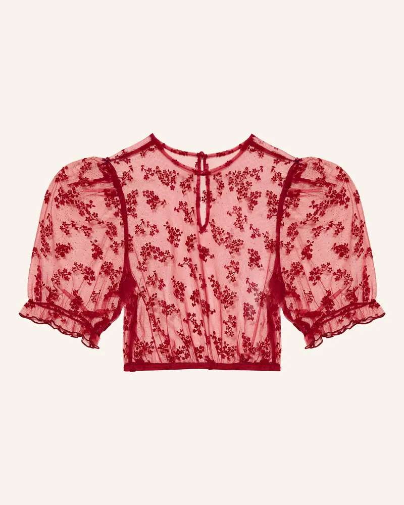 Krüger Dirndlbluse Henna rot Dunkelrot