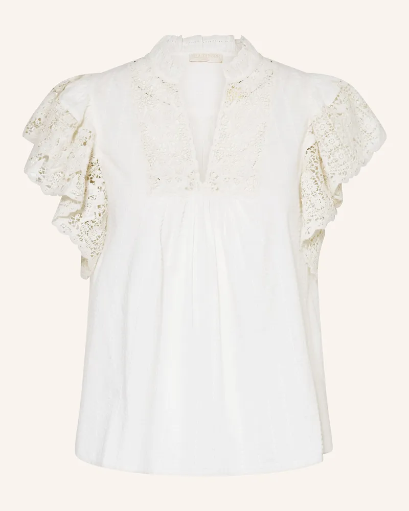 Ulla Johnson Blusentop JOLIE mit Spitze Ecru