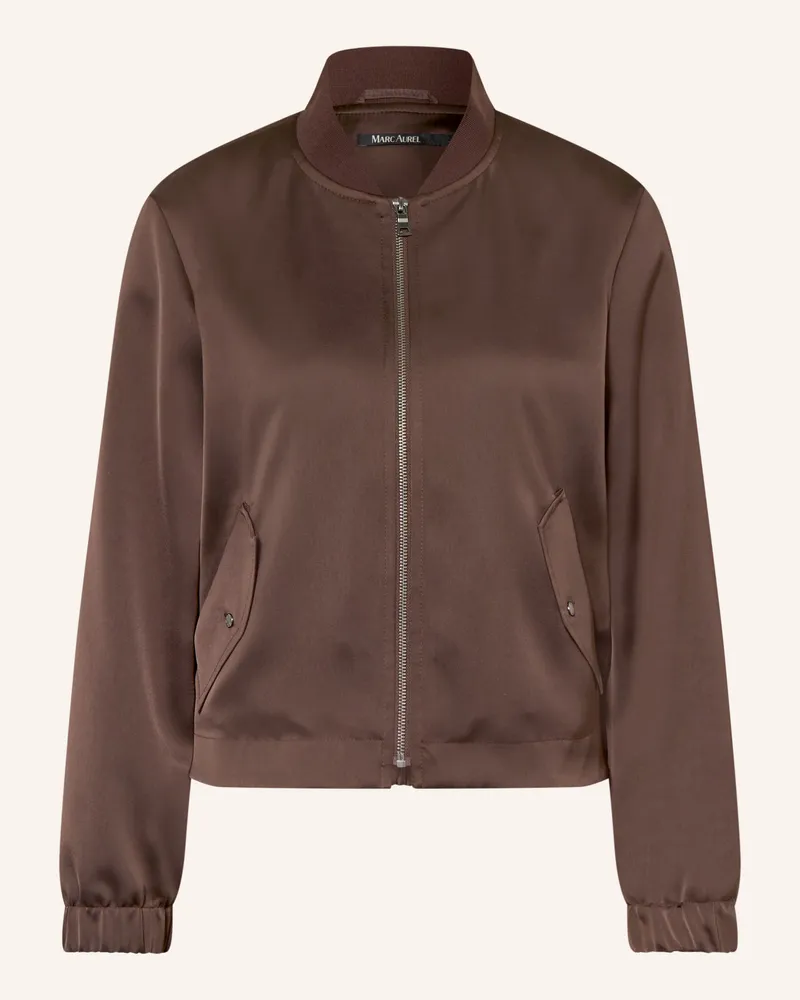 MARC AUREL Satinblouson braun Dunkelbraun