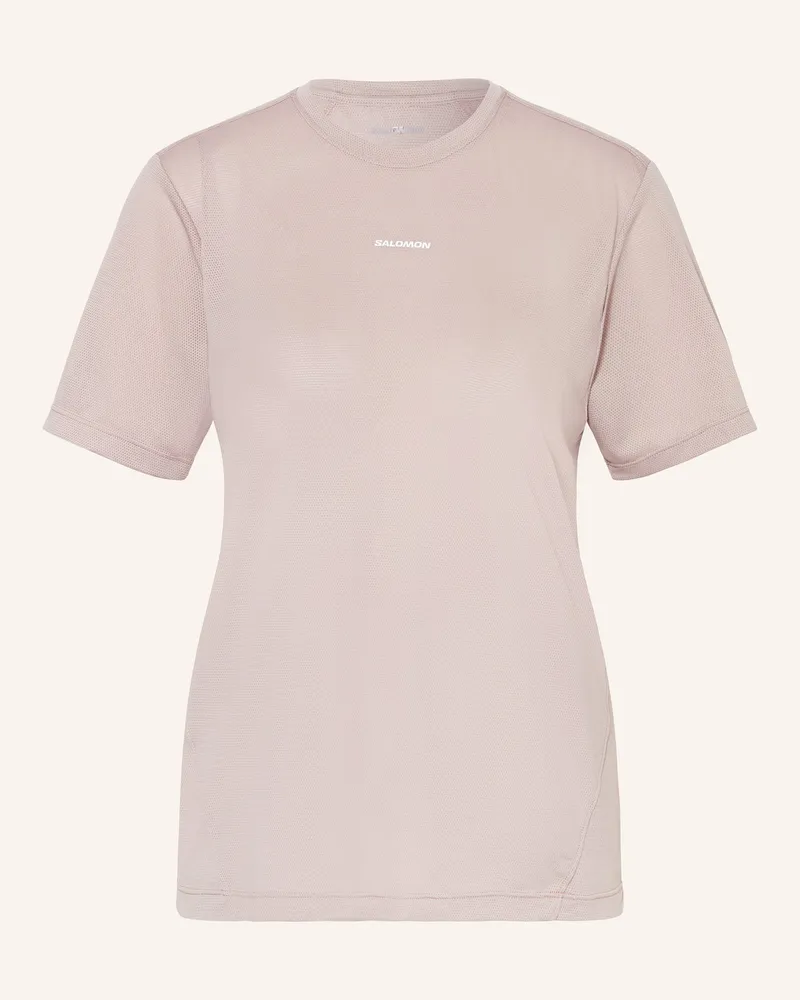Salomon Laufshirt SHKOUT CORE Taupe