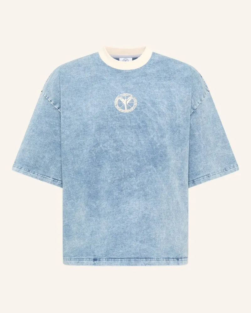 Carlo Colucci Carlo Colucci T-Shirt - Almost Denim Felis blau Blau