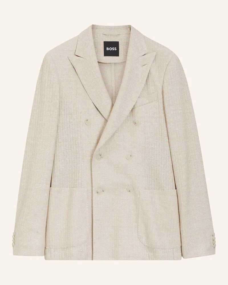 HUGO BOSS Blazer C-Hanry-J-Db-262 Slim Fit beige Beige