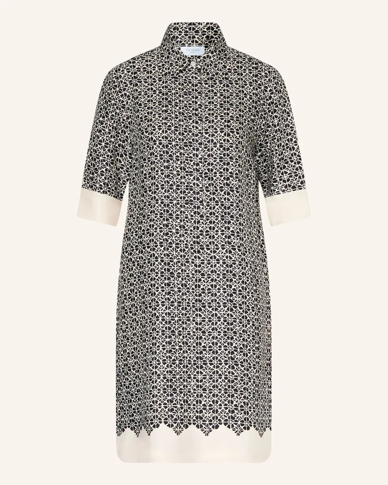 HOBBS London Hemdblusenkleid Marciella Aus Satin schwarz Schwarz