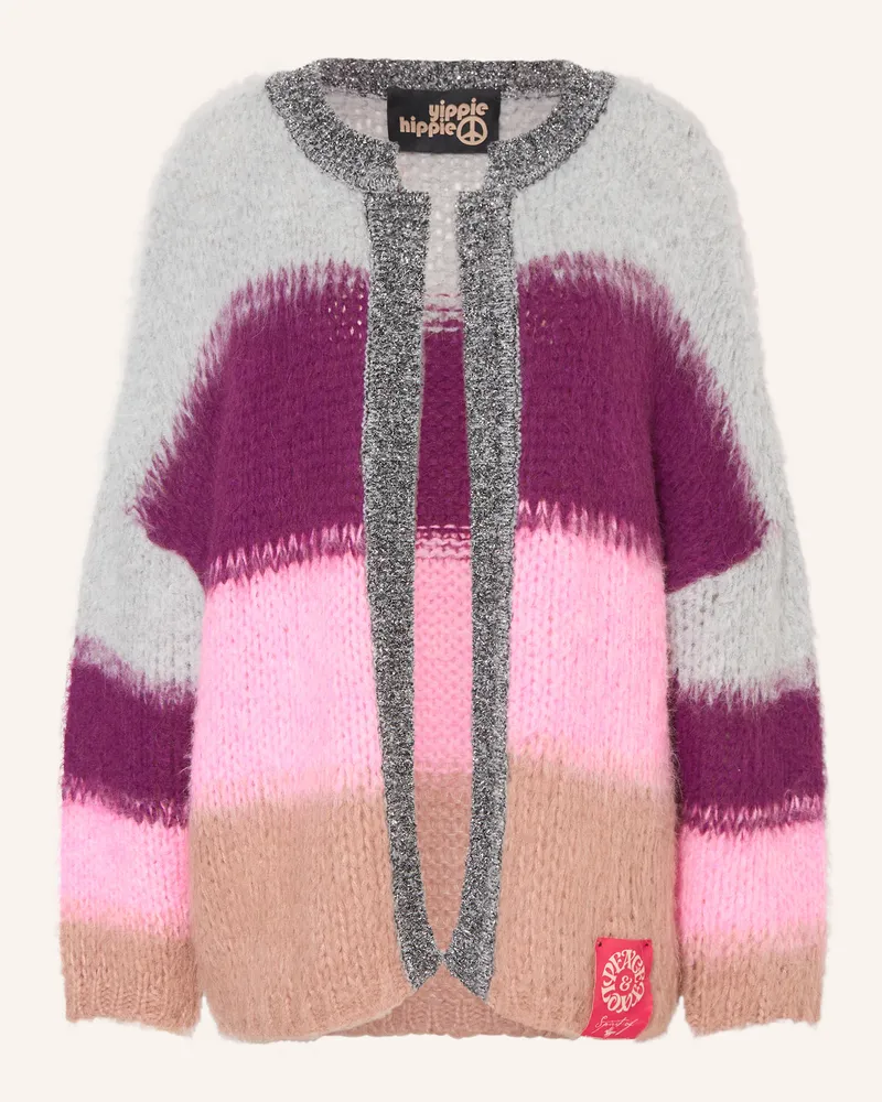 Yippie Hippie Strickhülle mit Glitzergarn Grau