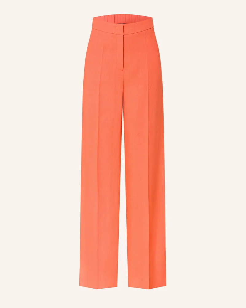 Luisa Cerano Marlenehose mit Leinen Lachs