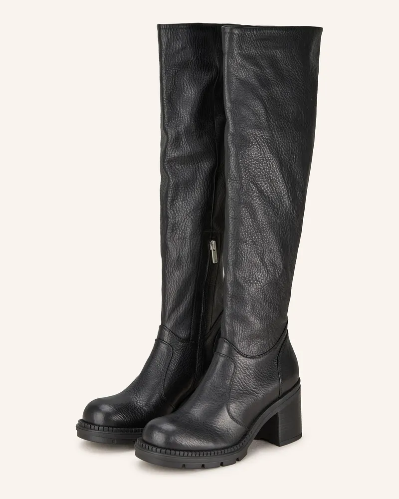Attilio Giusti Leombruni Overknee-Stiefel Franky schwarz Schwarz