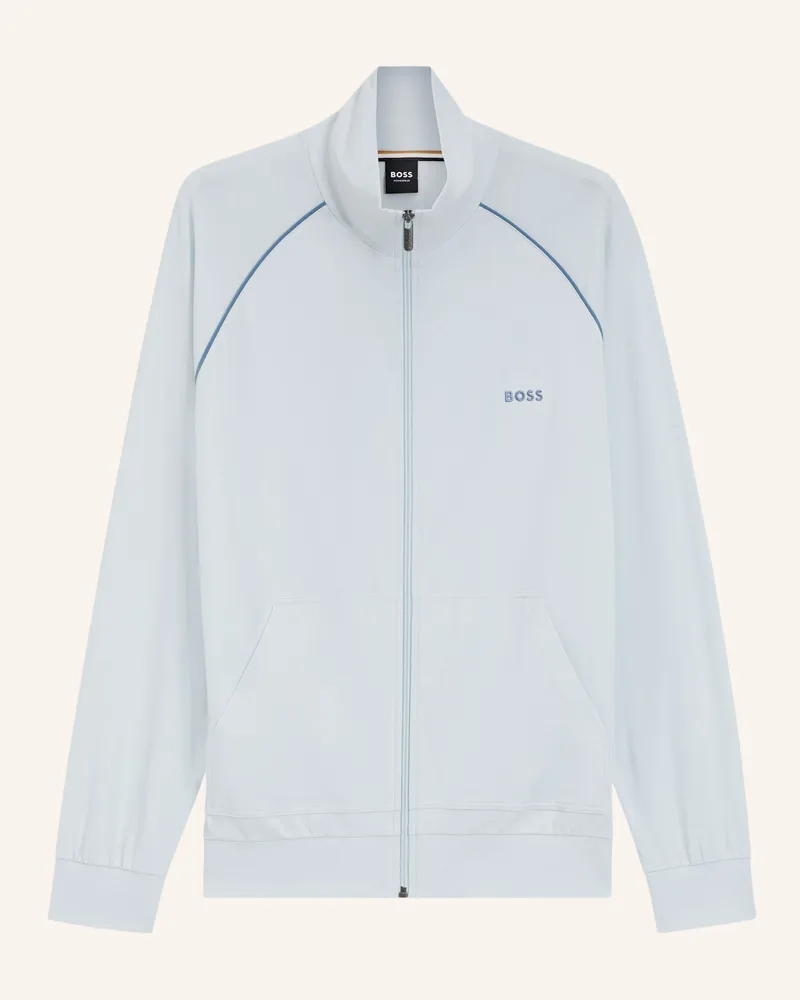 HUGO BOSS Lounge-Sweatjacke Mix&Match Jacket Z Regular Fit blau Blau