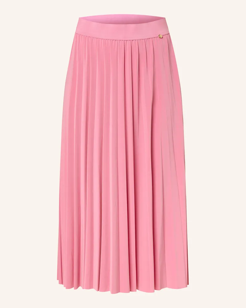 Darling Harbour Plisseerock aus Jersey Rosa