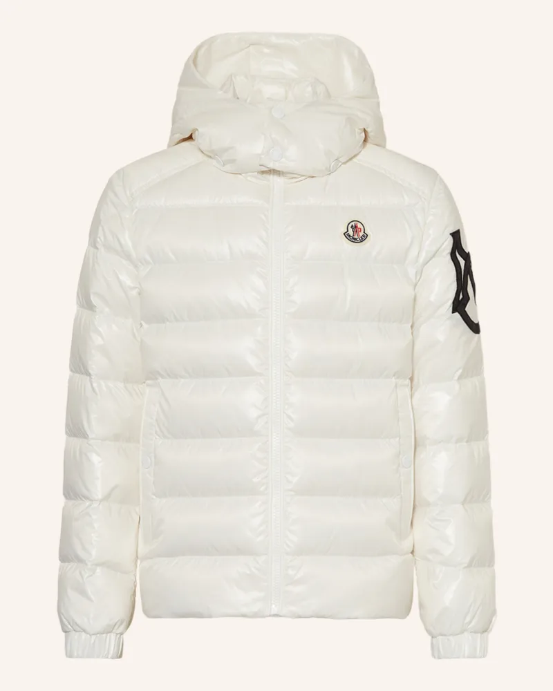 Moncler Daunenjacke SAULX mit abnehmbarer Kapuze Weiss