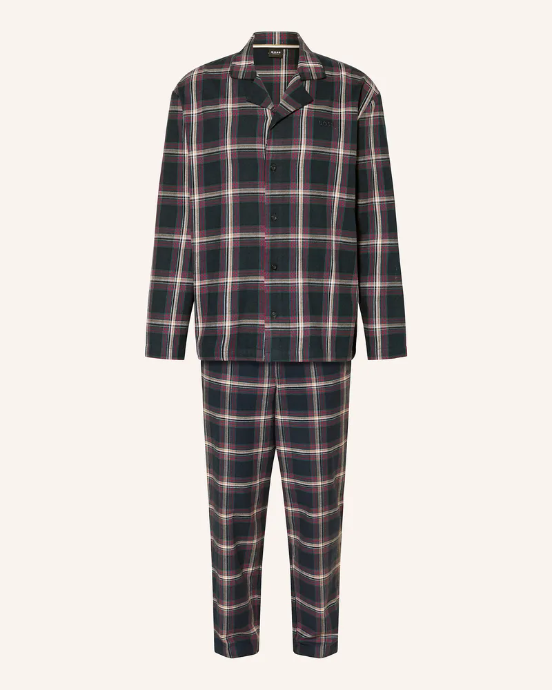 HUGO BOSS Schlafanzug HOLIDAY Dunkelblau