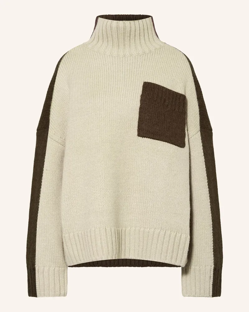 J.W.Anderson Rollkragenpullover mit Alpaka Dunkelbraun