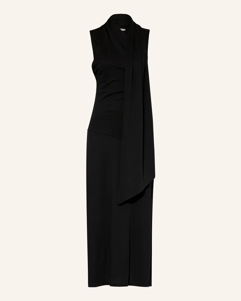 AMI Paris Jerseykleid Mit Schluppe schwarz Schwarz