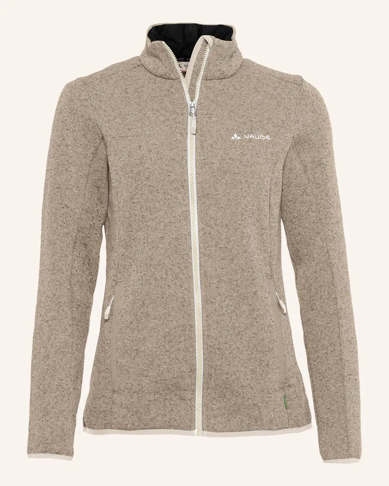Vaude Strick-Fleecejacke Rienza beige Beige
