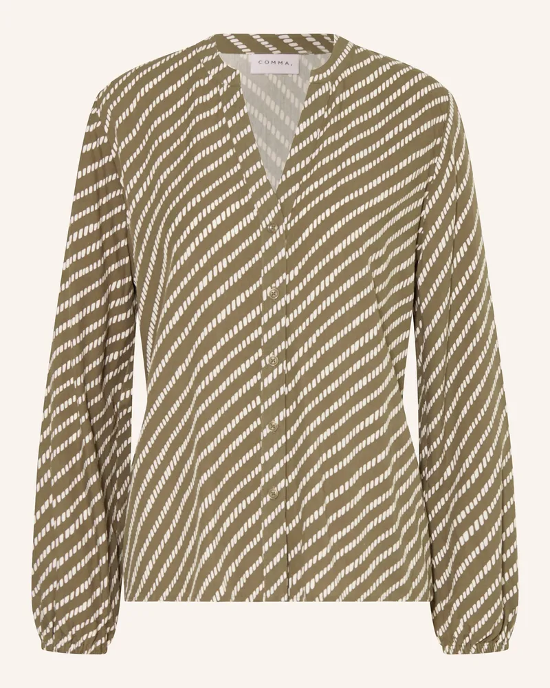 COMMA Bluse gruen Khaki
