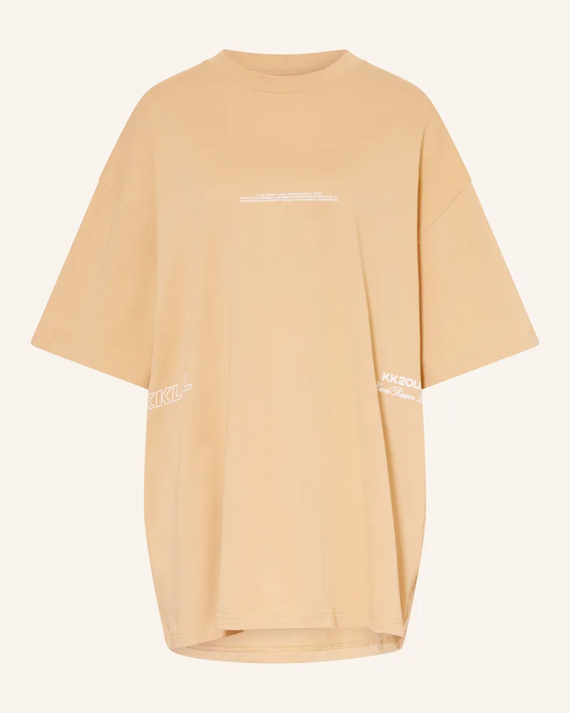 Karo Kauer Oversized-Shirt Camel