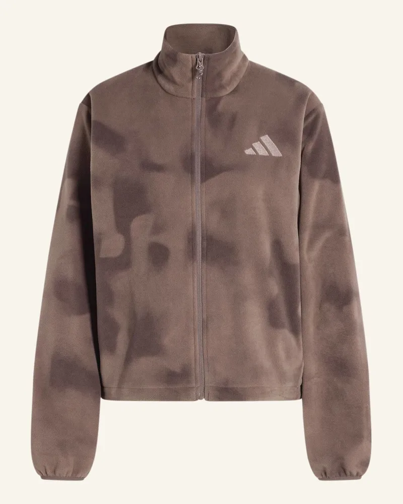 adidas Terrex Multi Climawarm Fleecejacke, Durchgehender Reissverschluss braun Braun