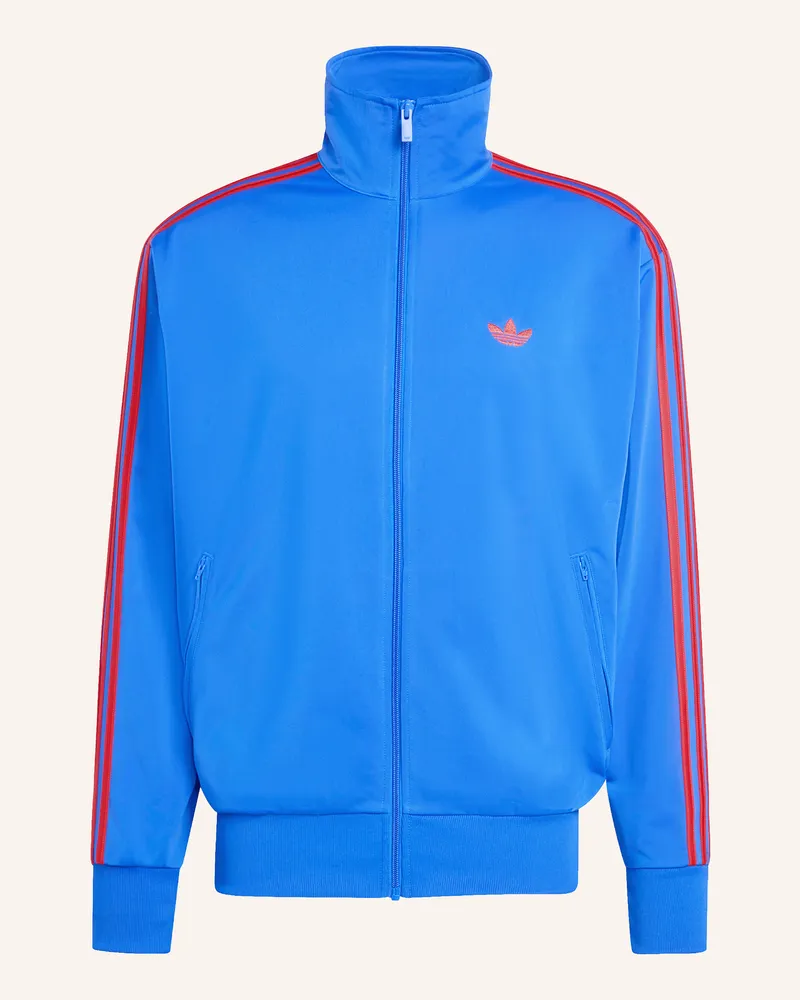 adidas Sweatjacke Firebird Mit Galonstreifen blau Neonblau