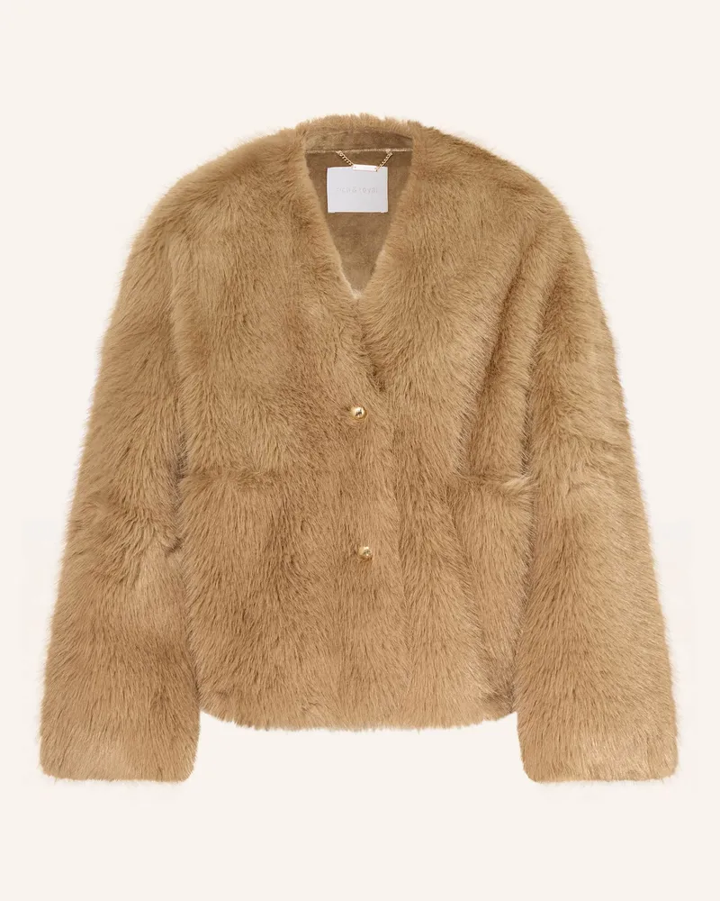 Rich&Royal Kunstfell-Jacke Camel