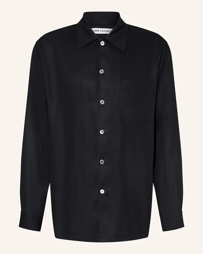 Our Legacy Hemd Every Shirt Relaxed Fit schwarz Schwarz