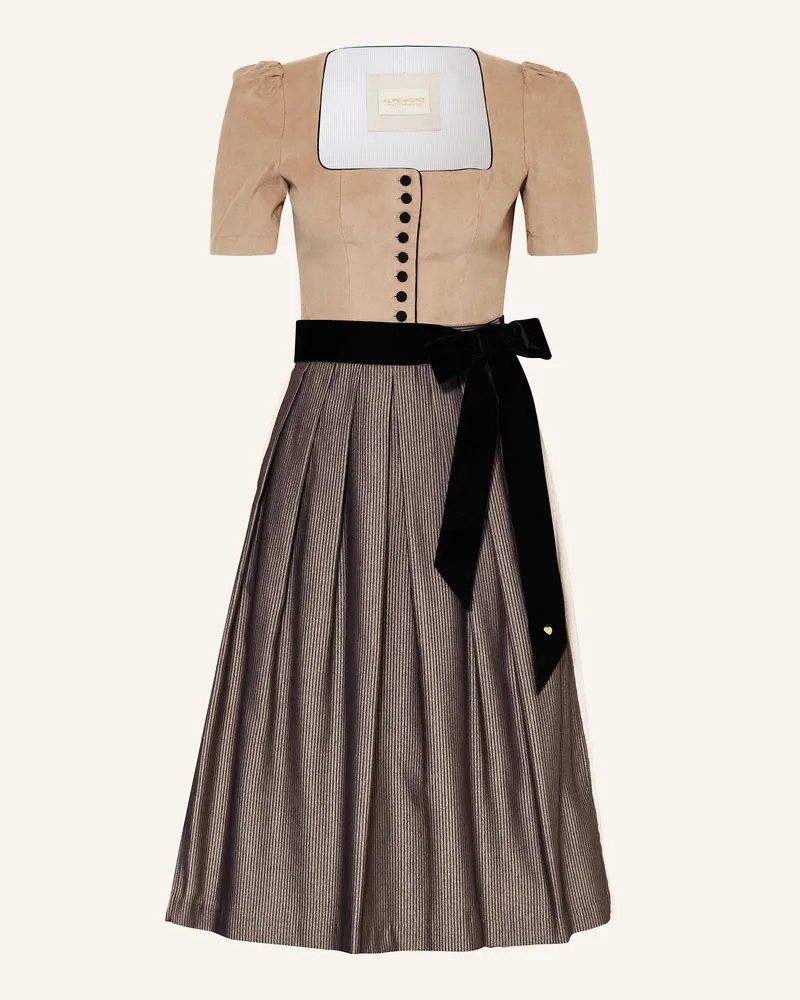 AlpenHERZ Corddirndl VIOLA Beige