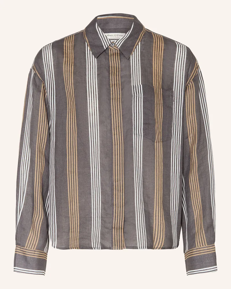 Marc O'Polo Hemdbluse grau Dunkelgrau