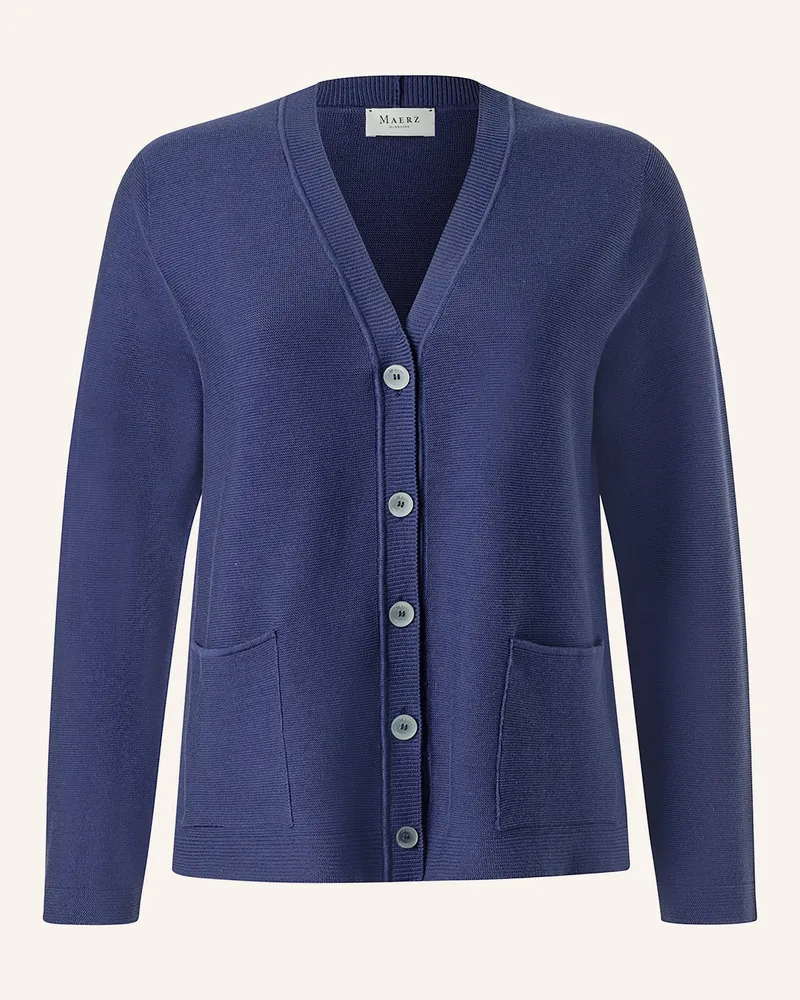 Maerz Strickjacke blau Dunkelblau